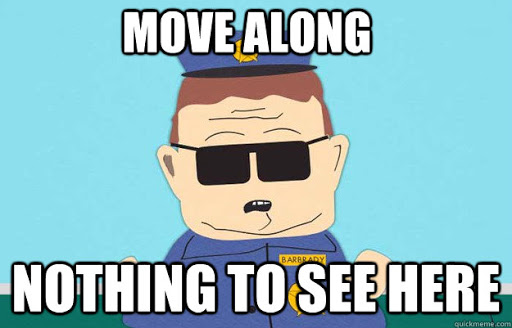 Nothing to see here ...